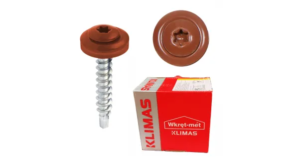 WKRĘTY FARMERSKIE 4,8x35 RAL 8004 TORX FARMERY KLIMAS