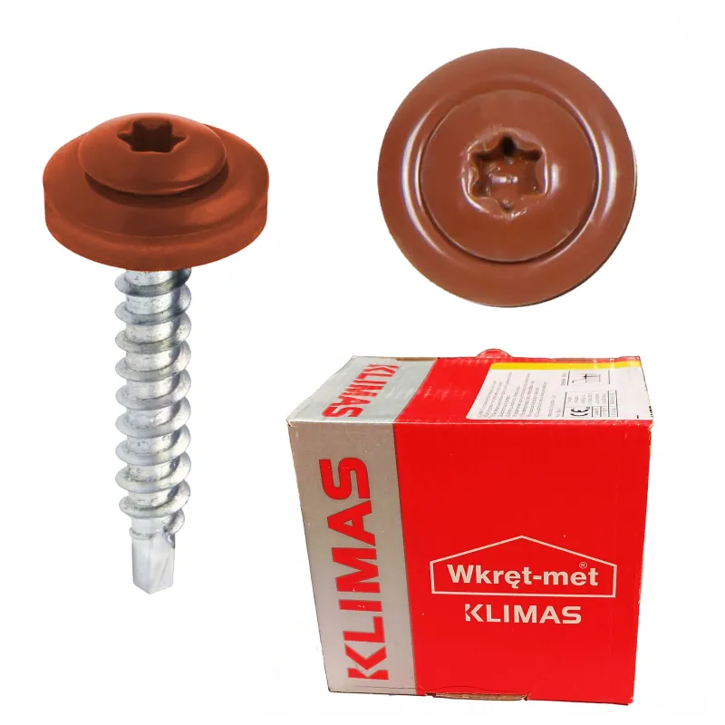 WKRĘTY FARMERSKIE 4,8x35 RAL 8004 TORX FARMERY KLIMAS