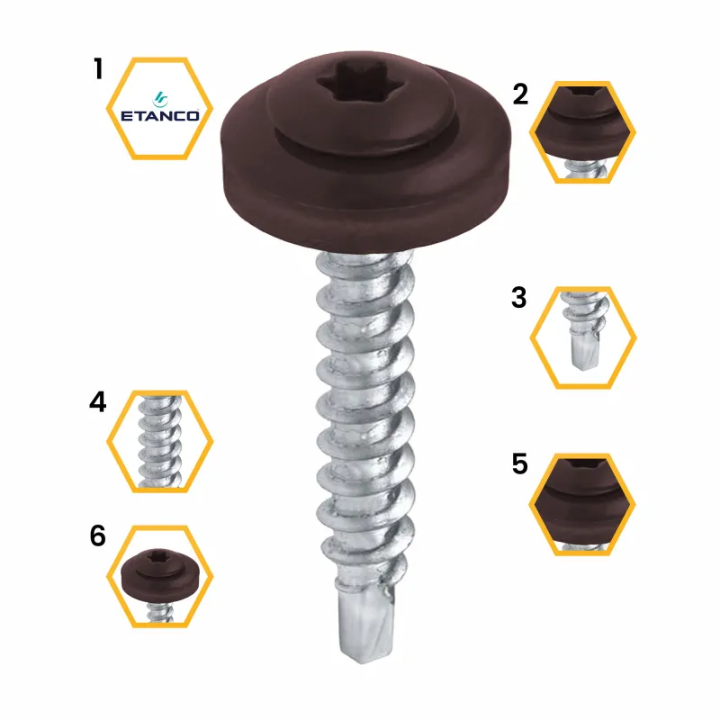 WKRĘTY FARMERSKIE ETANCO 8017 4,8X35 TORX 250szt