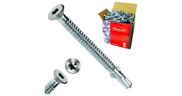 WKRĘTY SAMOWIERCĄCE DREWNO-STAL TORX 6,3x50 250szt