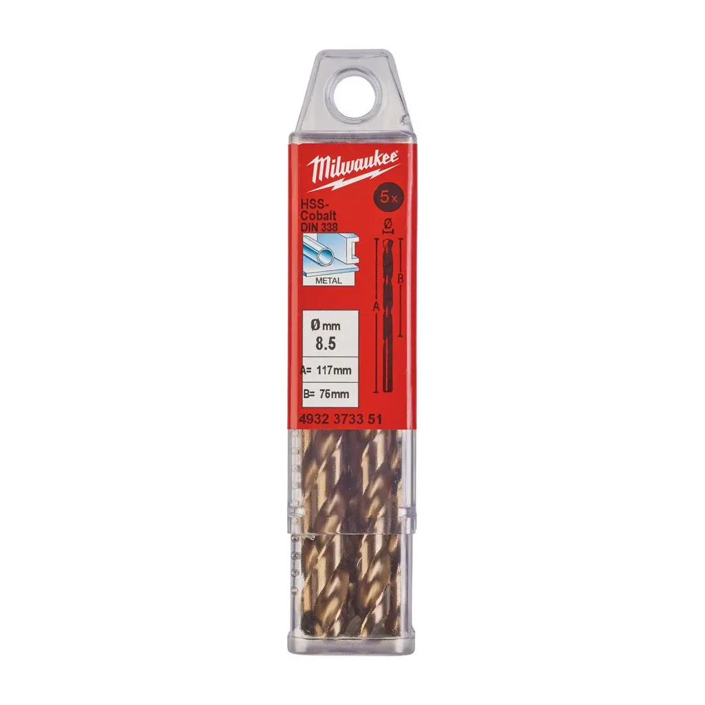 WIERTŁA DO METALU HSS-G COBALT 8,5x75 MILWAUKEE 1szt