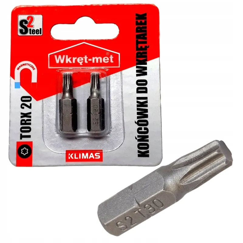 Końcówki do wkrętarek bity bit TORX TX 20 - 2 szt.