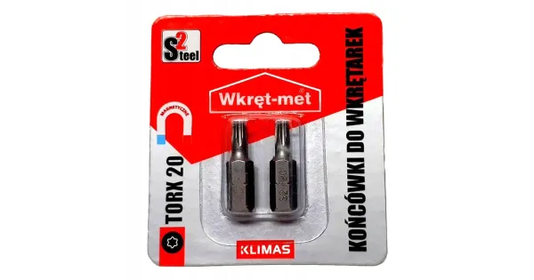 Końcówki do wkrętarek bity bit TORX TX 20 - 2 szt.