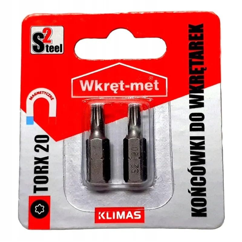 Końcówki do wkrętarek bity bit TORX TX 20 - 2 szt.