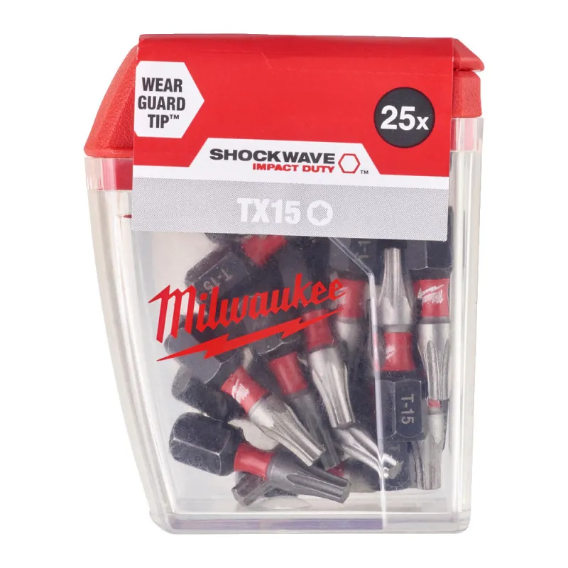 BIT KOŃCÓWKA UDAROWA MILWAUKEE SHOCKWAVE TX15 TORX