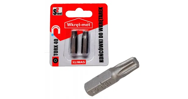 Końcówki do wkrętarek bity bit TORX TX 40 - 2 szt.