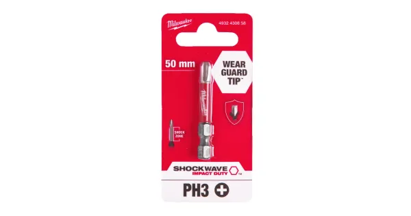 BIT KOŃCÓWKA UDAROWA MILWAUKEE SHOCKWAVE PH3 50mm