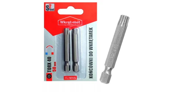 Końcówki do wkrętarek bity bit TORX TX 40 dł 50mm