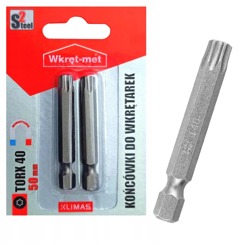 Końcówki do wkrętarek bity bit TORX TX 40 dł 50mm