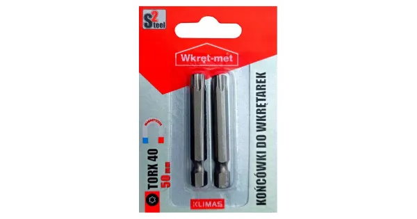 Końcówki do wkrętarek bity bit TORX TX 40 dł 50mm