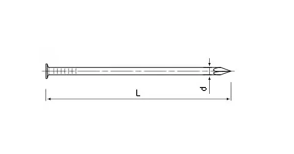 GWOŹDZIE BUDOWLANE SKRĘCANE OCYNK 5X150MM 5KG