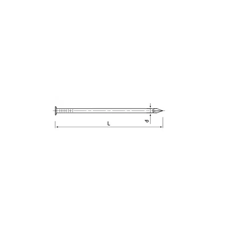 GWOŹDZIE BUDOWLANE SKRĘCANE OCYNK 5X150MM 5KG