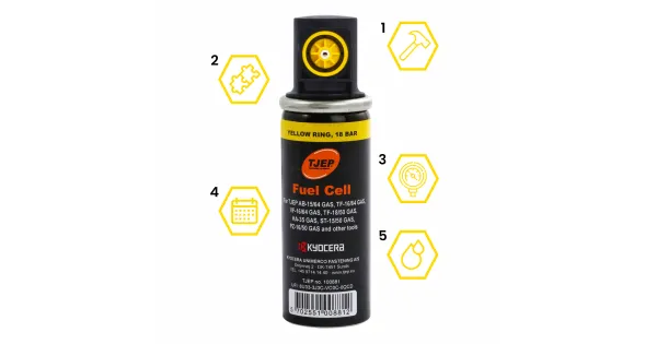 GAZ DO SZTYFCIAREK GWOŹDZIAREK TJEP YELLOW 30ML 12SZT
