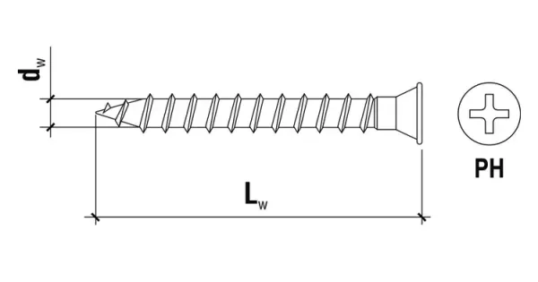 WKRĘTY DO ŁĄCZENIA PŁYTA-PŁYTA KARTON GIPS 5x35