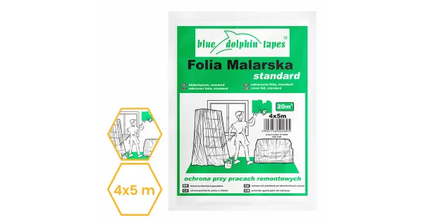 FOLIA MALARSKA STANDARD BDT STANDARD 4x5m BLUE DOLPHIN