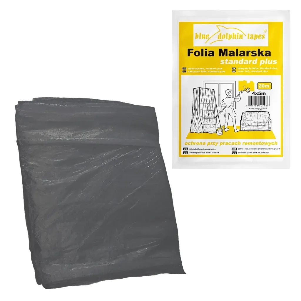 FOLIA MALARSKA STANDARD PLUS 4x5m BLUE DOLPHIN
