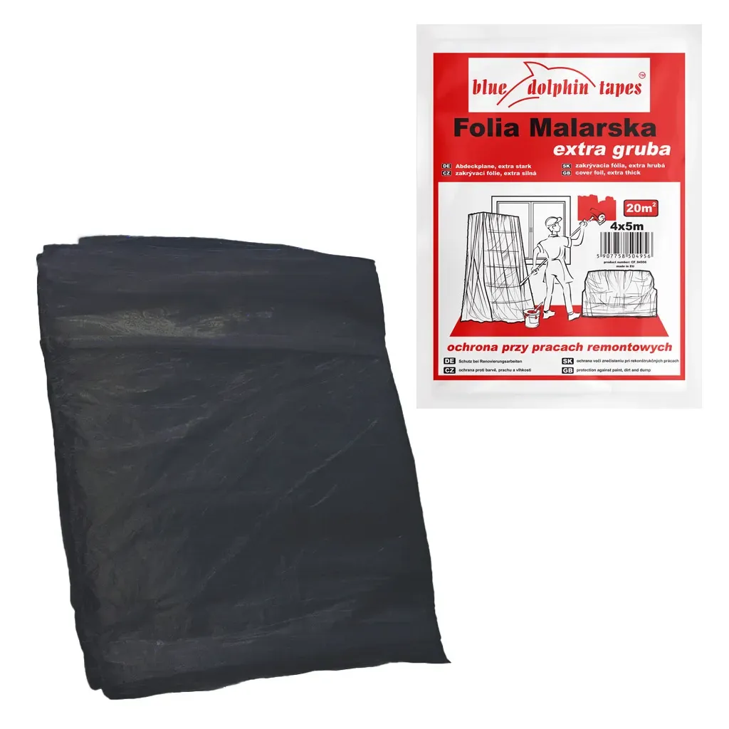 FOLIA MALARSKA EXTRA GRUBA 4x5m BLUE DOLPHIN