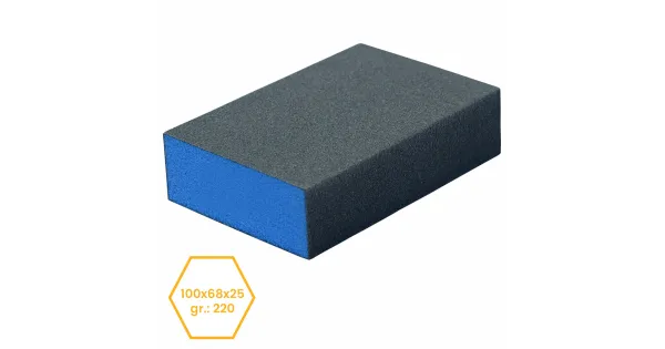KOSTKA ŚCIERNA 100x68x25 gr. 220 BLUE DOLPHIN