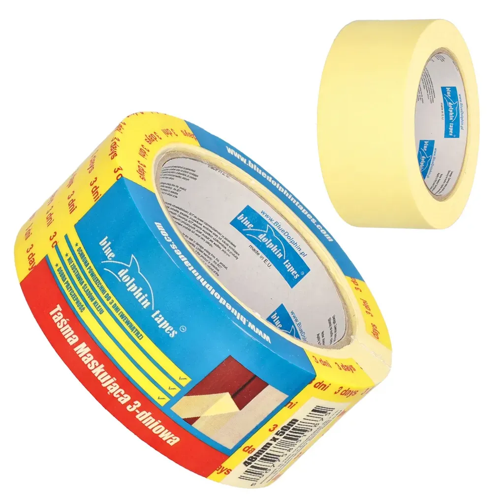 TAŚMA MASKUJĄCA MALARSKA 3 DNI 48mm x 50m BLUE DOLPHIN