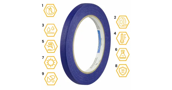 TAŚMA MALARSKA NIEBIESKA 10mm x 50m BLUE DOLPHIN
