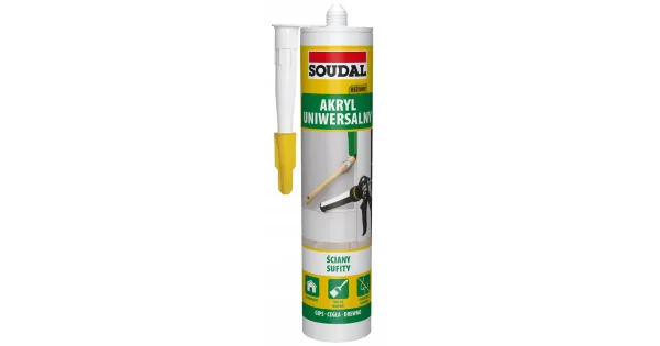 AKRYL UNIWERSALNY USZCZELNIACZ BEŻOWY SOUDAL 280 ml