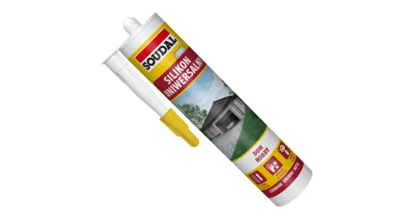 SILIKON UNIWERSALNY USZCZELNIACZ SZARY SOUDAL 280 ml