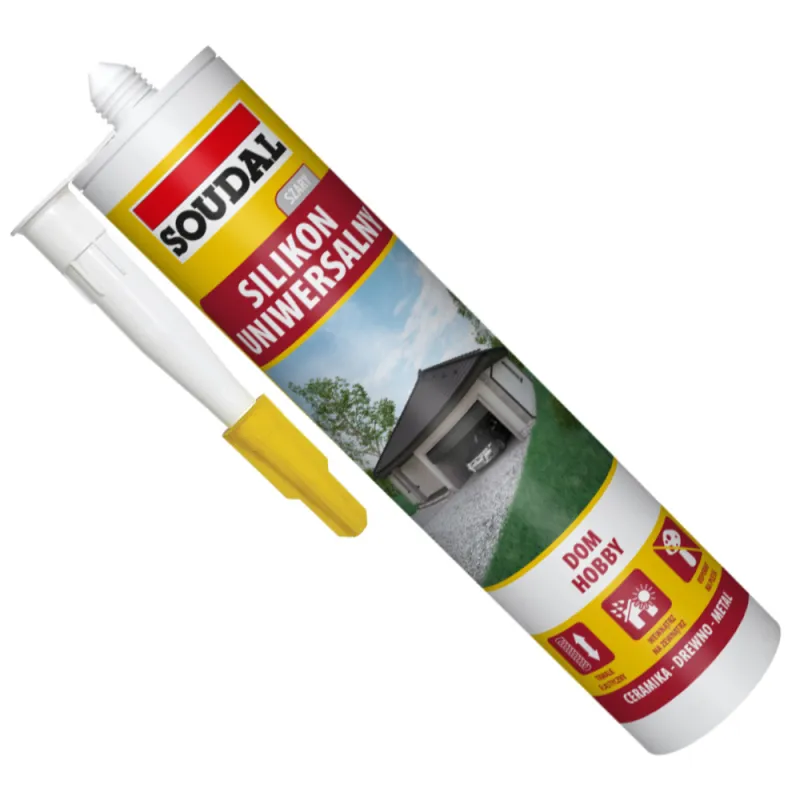 SILIKON UNIWERSALNY USZCZELNIACZ SZARY SOUDAL 280 ml