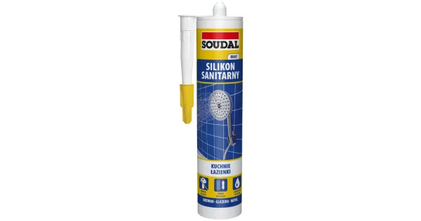 SILIKON SANITARNY USZCZELNIACZ BIAŁY SOUDAL 280 ml