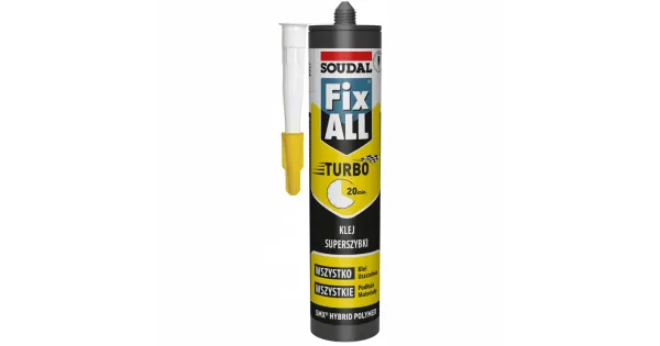 FIX ALL TURBO KLEJ USZCZELNIACZ HYBRYDOWY BIAŁY SOUDAL 290 ml