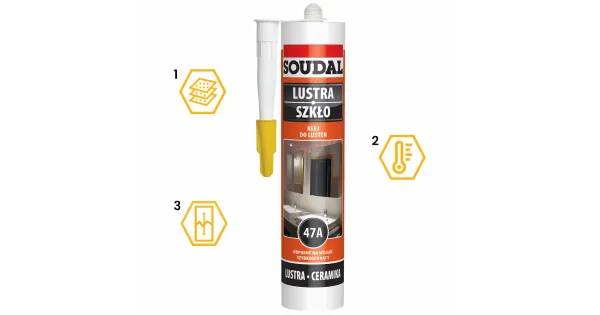 KLEJ MONTAŻOWY 48A LISTWY PŁYTY SOUDAL 280 ml