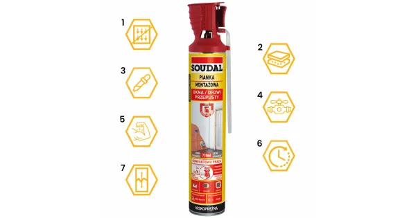 PIANKA MONTAŻOWA GENIUS GUN SOUDAL 770ml