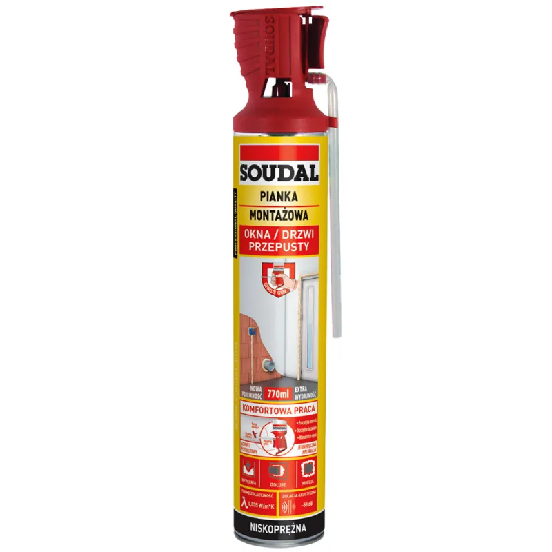 PIANKA MONTAŻOWA GENIUS GUN SOUDAL 770ml