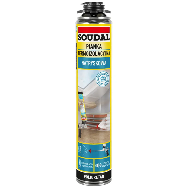 PIANKA TERMOIZOLACYJNA NATRYSKOWA SOUDAL 700ml