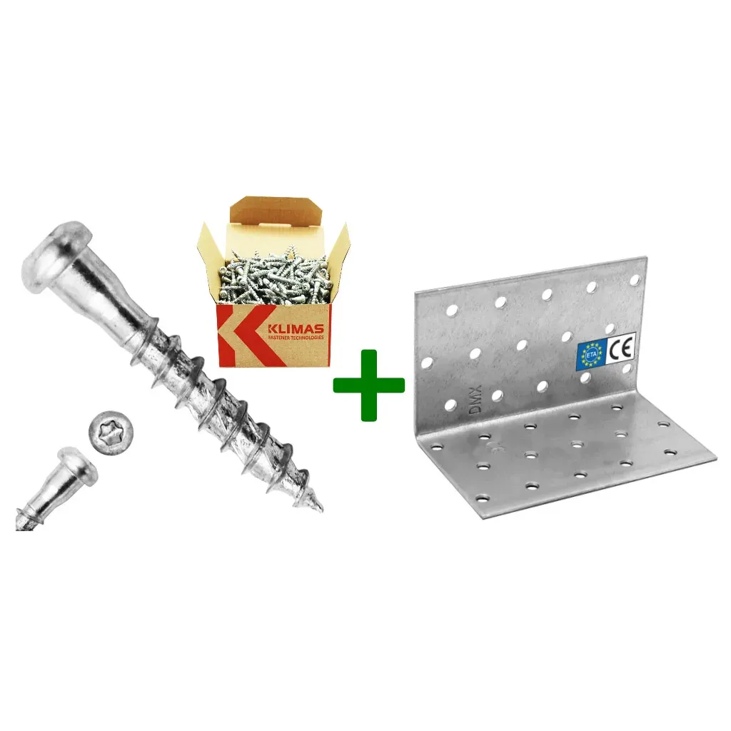 Kątownik montażowy KM6 + wkręty do łączników 5x35mm