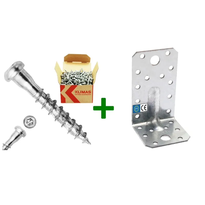 Kątownik montażowy KPL3 + wkręty do łączników 5x35mm