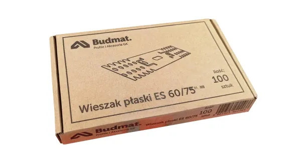 WIESZAK PŁASKI ES DO PROFILI CD 60 x 75 100szt