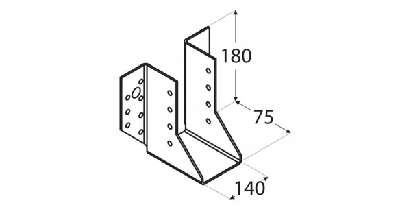 WB37 WIESZAK BELKI WSPORNIK ŁĄCZNIK 140x180 ATEST