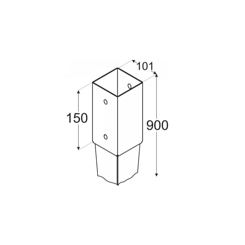 PODSTAWA SŁUPA KOTWA WBIJANA PERGOLA PSG 100x900