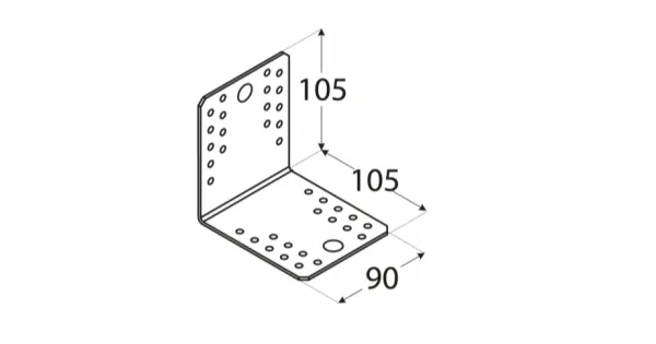 KL5 KĄTOWNIK ŁĄCZNIKOWY CIESIELSKI 105x105x90x2,5