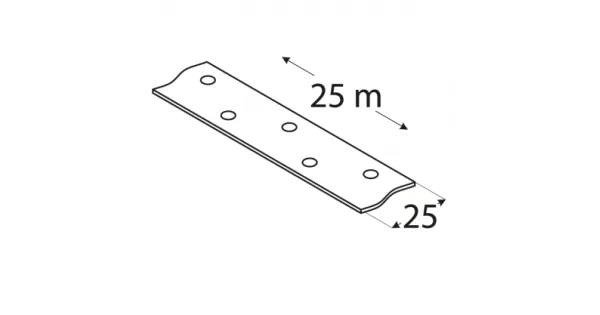 TM1 TAŚMA MONTAŻOWA CIESIELSKA 25x1,5mm ROLKA 25m