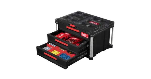 SKRZYNIA NARZĘDZIOWA PACKOUT 3 SZUFLADY MILWAUKEE