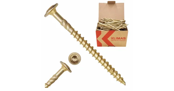 WKRĘTY CIESIELSKIE DO DREWNA TALERZOWE 6x80 TORX TX30 100szt