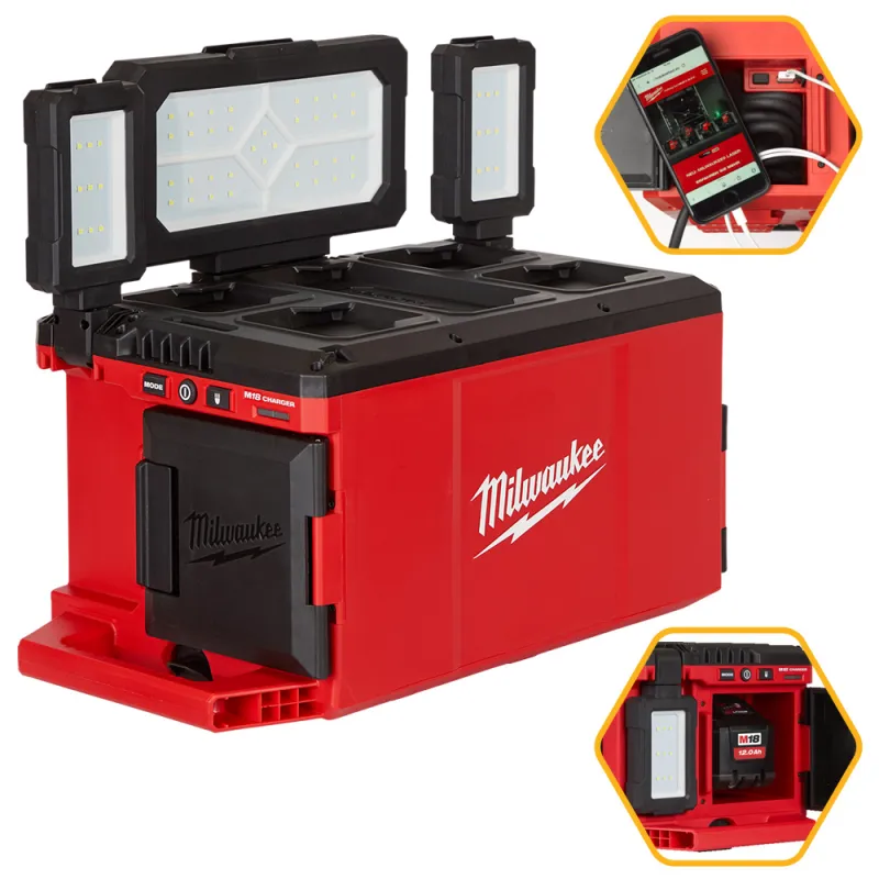 LAMPA STREFOWA PACKOUT MILWAUKEE M18 POALC-0