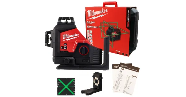 LASER PŁASZCZYZNOWY KRZYŻOWY M12 3PL-0C 360° MILWAUKEE