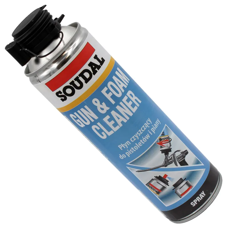 CZYŚCIK DO PIANY PŁYN CZYSZCZĄCY DO PISTOLETU CLICK & CLEAN SOUDAL 500 ml