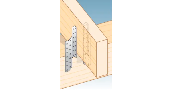 LK1 ŁĄCZNIK KROKWIOWY CIESIELSKI 170x32x2 LEWY ŁĄCZNIKI 10szt OCYNK DOMAX