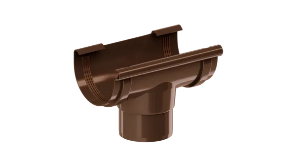 LEJ SPUSTOWY PVC SYSTEM RYNNOWY 75/63 JASNY BRĄZ RAL 8017 KROP