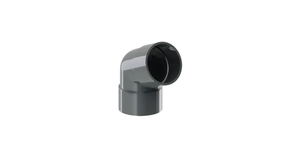 KOLANKO RURY PVC 63,5Ø/67,5° SYSTEM RYNNOWY 75/63 GRAFIT/ANTRACYT RAL 7016 KROP