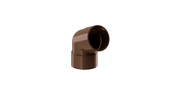 KOLANKO RURY PVC 63,5Ø/67,5° SYSTEM RYNNOWY 75/63 JASNY BRĄZ RAL 8017 KROP