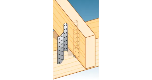 LK4 ŁĄCZNIK KROKWIOWY CIESIELSKI 210x32x2 PRAWY ŁĄCZNIKI 10szt OCYNK DOMAX